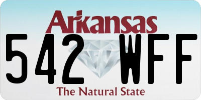 AR license plate 542WFF
