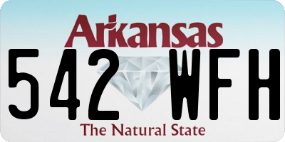 AR license plate 542WFH