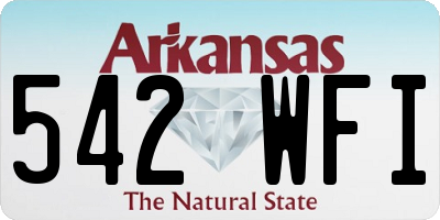 AR license plate 542WFI