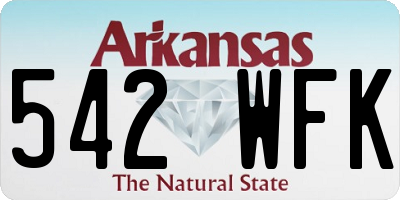 AR license plate 542WFK