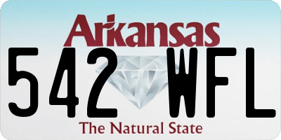 AR license plate 542WFL
