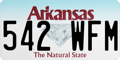 AR license plate 542WFM
