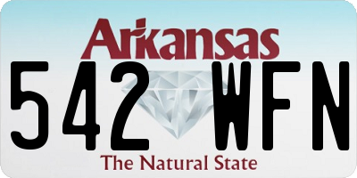 AR license plate 542WFN