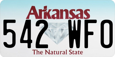 AR license plate 542WFO