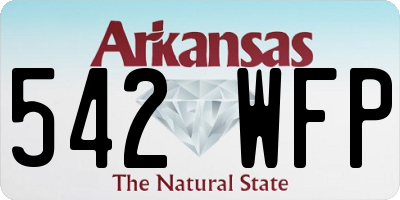 AR license plate 542WFP