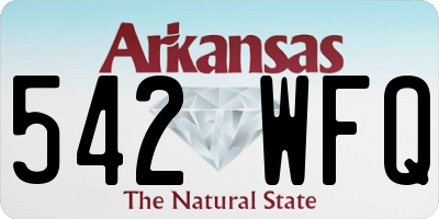 AR license plate 542WFQ