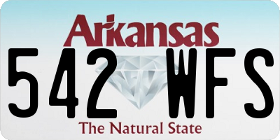 AR license plate 542WFS