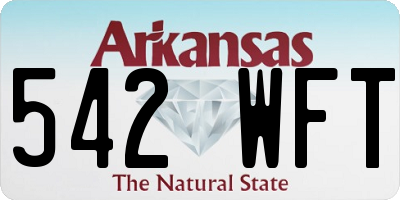 AR license plate 542WFT