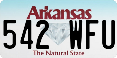 AR license plate 542WFU