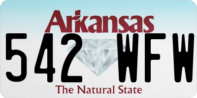 AR license plate 542WFW