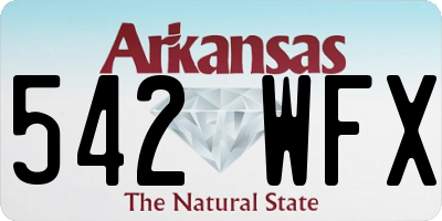 AR license plate 542WFX