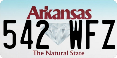 AR license plate 542WFZ