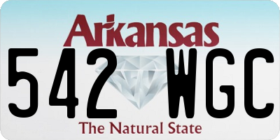 AR license plate 542WGC