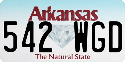 AR license plate 542WGD