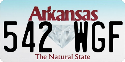 AR license plate 542WGF