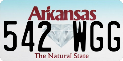 AR license plate 542WGG
