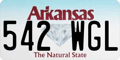 AR license plate 542WGL
