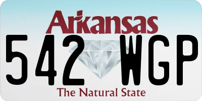 AR license plate 542WGP