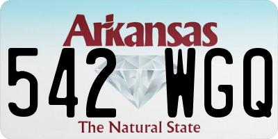 AR license plate 542WGQ
