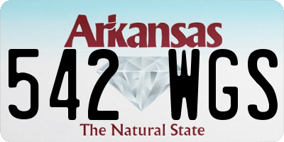 AR license plate 542WGS