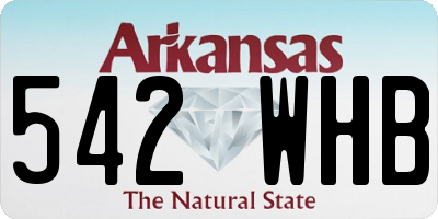 AR license plate 542WHB