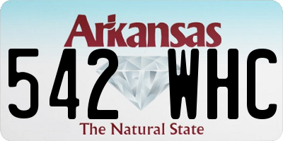 AR license plate 542WHC