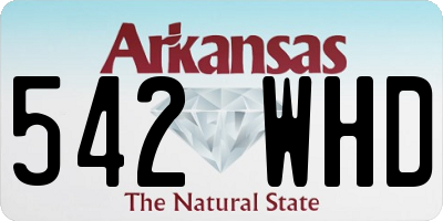 AR license plate 542WHD