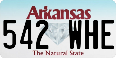 AR license plate 542WHE