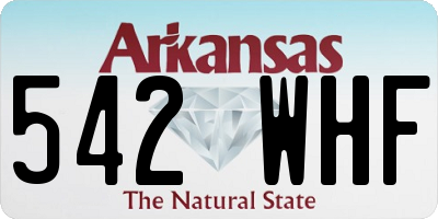 AR license plate 542WHF