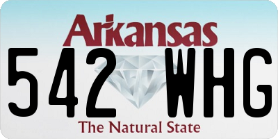 AR license plate 542WHG