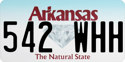 AR license plate 542WHH