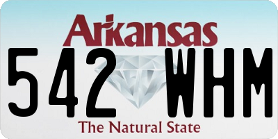 AR license plate 542WHM