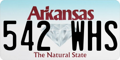 AR license plate 542WHS