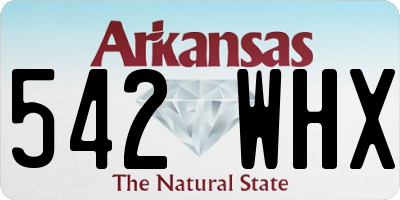 AR license plate 542WHX