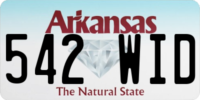 AR license plate 542WID