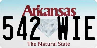 AR license plate 542WIE