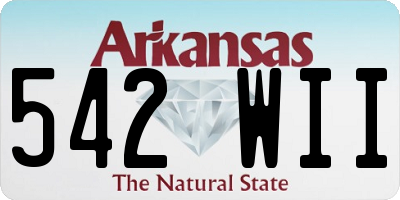 AR license plate 542WII