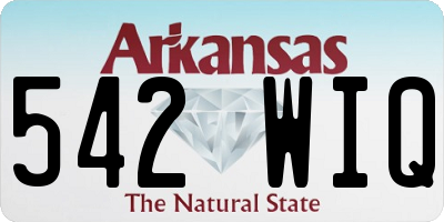 AR license plate 542WIQ