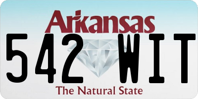 AR license plate 542WIT