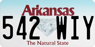 AR license plate 542WIY