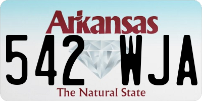 AR license plate 542WJA