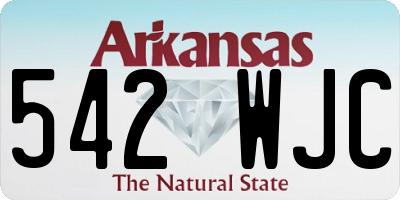 AR license plate 542WJC