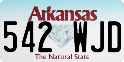 AR license plate 542WJD