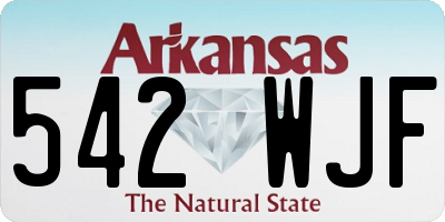 AR license plate 542WJF
