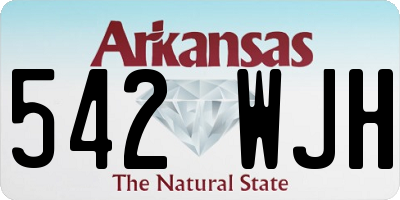 AR license plate 542WJH