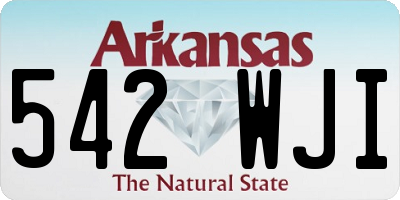 AR license plate 542WJI