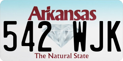 AR license plate 542WJK