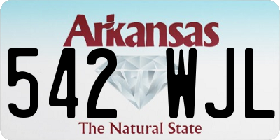 AR license plate 542WJL