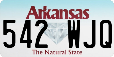 AR license plate 542WJQ