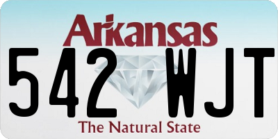 AR license plate 542WJT